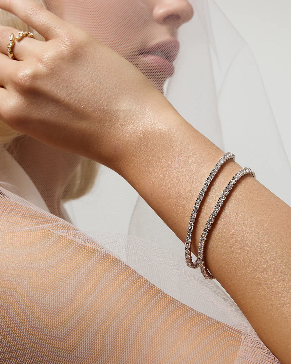 Tennis Bracelet - 18ct Gold - Image 3