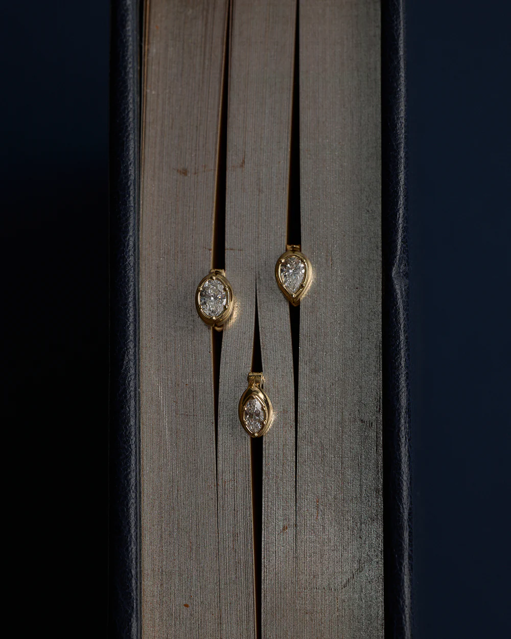 Cleo Marquise Diamond Huggies - Image 15