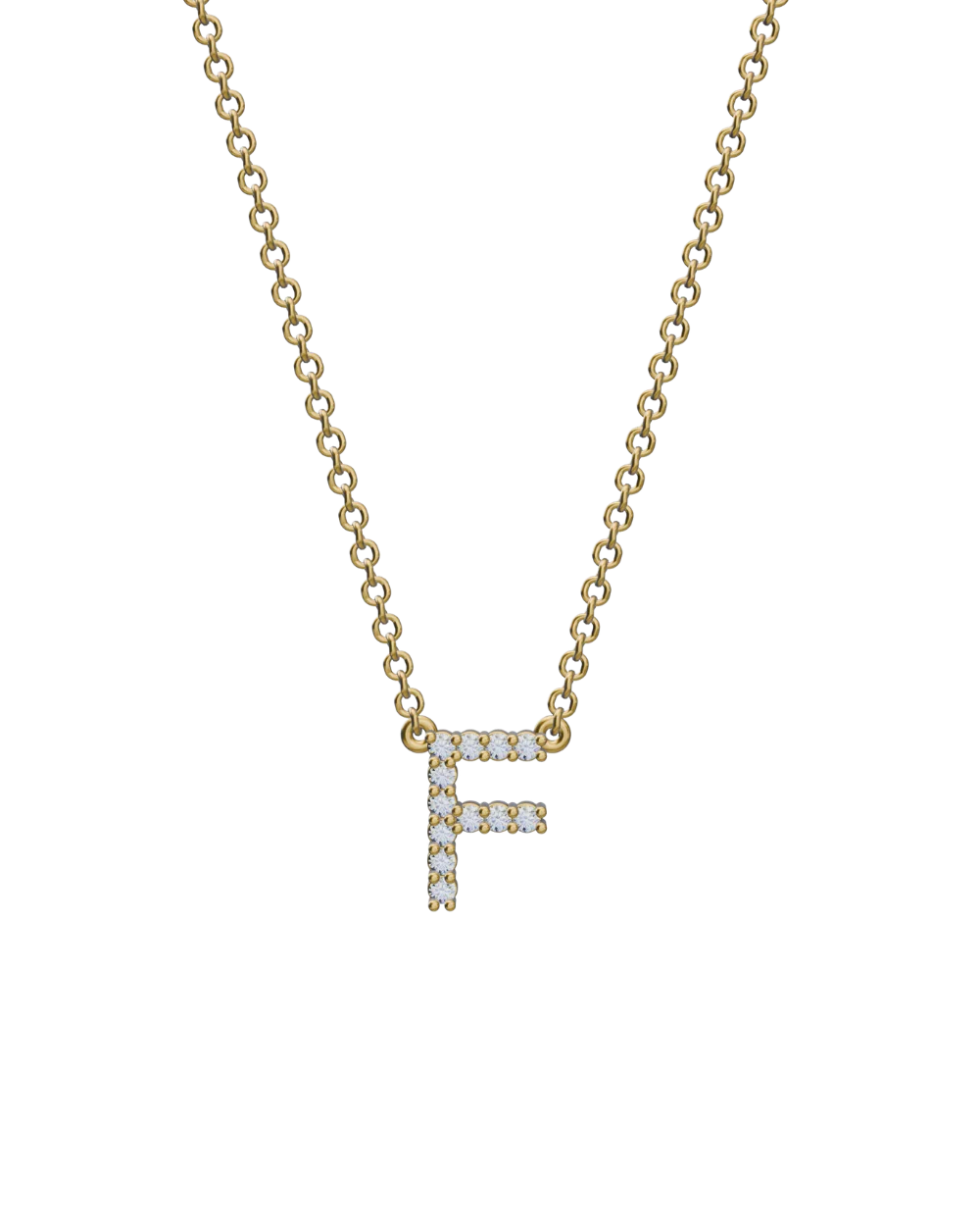 Diamond Initial Necklace - Image 18