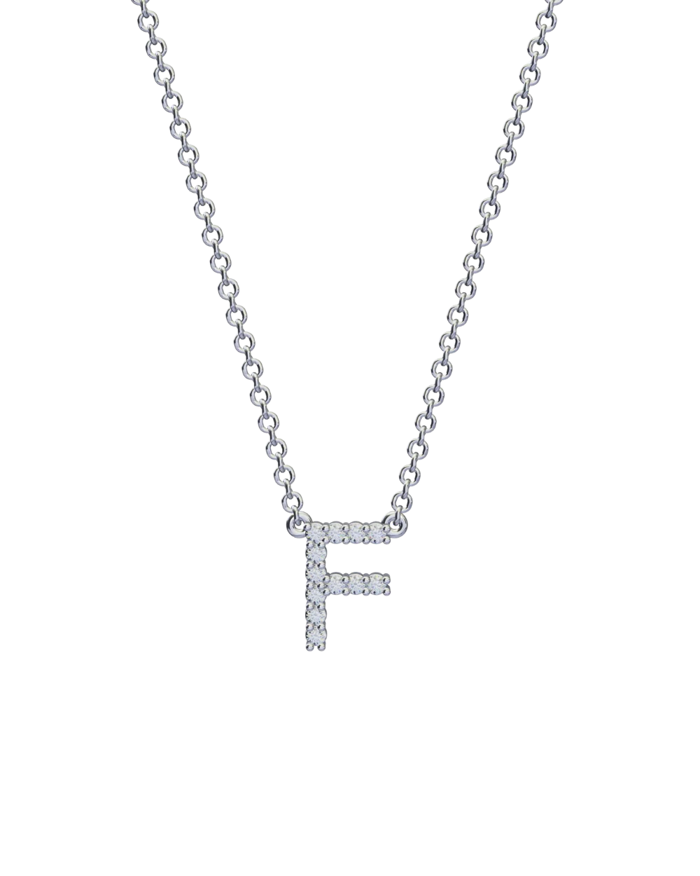 Diamond Initial Necklace - Image 45
