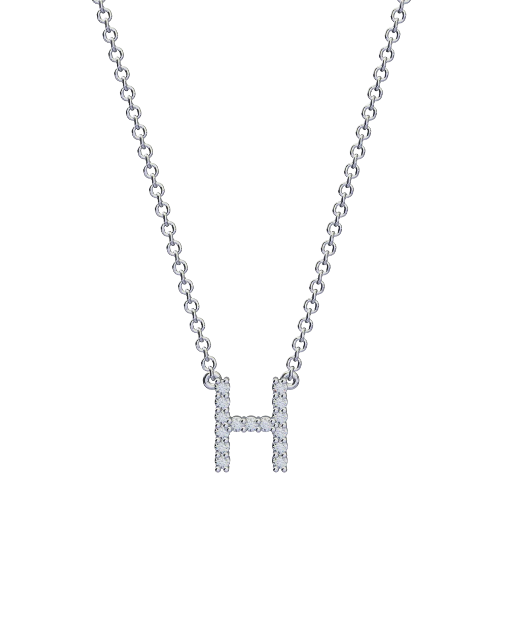 Diamond Initial Necklace - Image 47