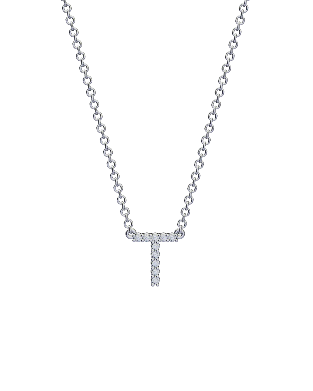 Diamond Initial Necklace - Image 59