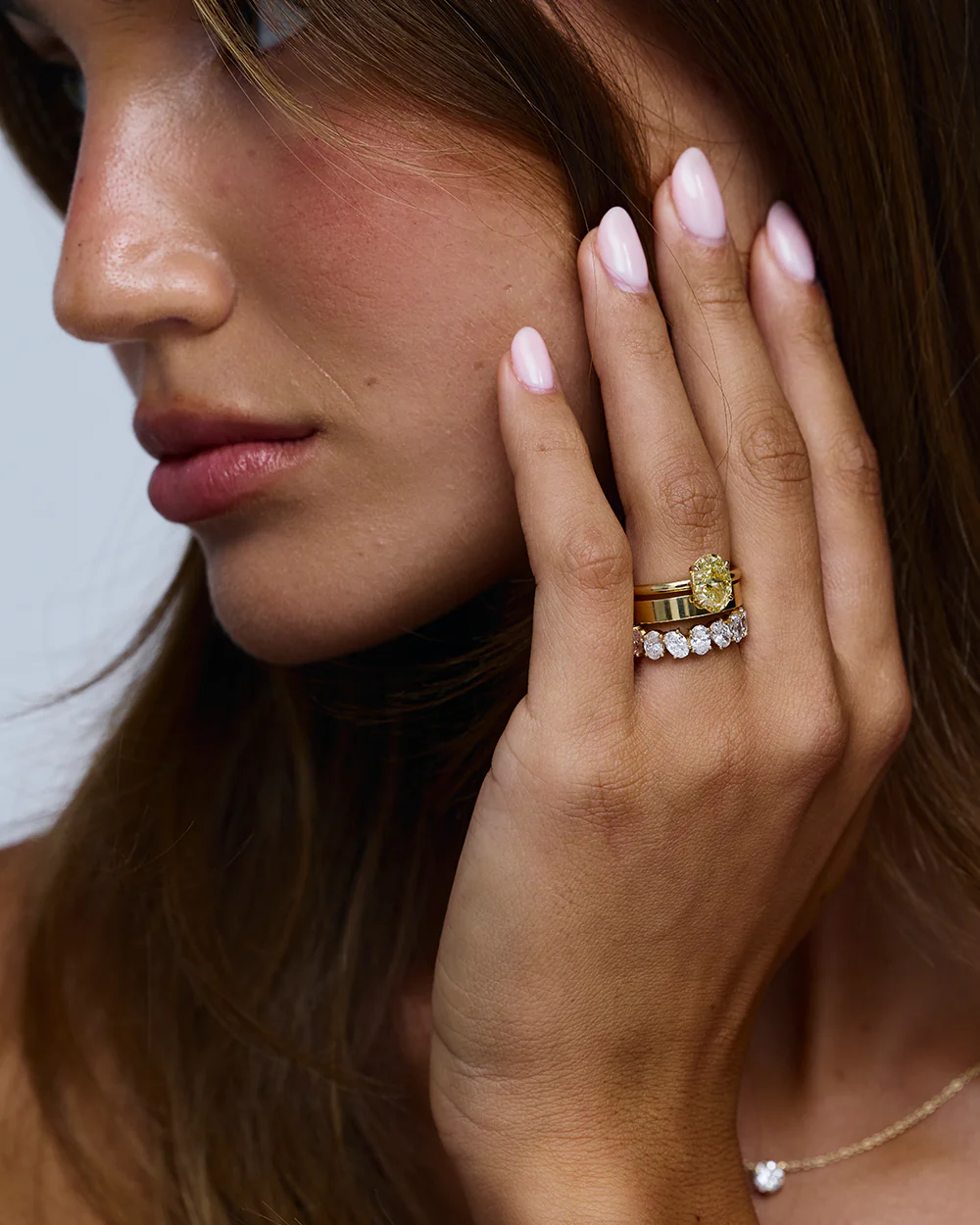 Grace 2.52ct Yellow Oval Diamond Engagement Ring - Image 11