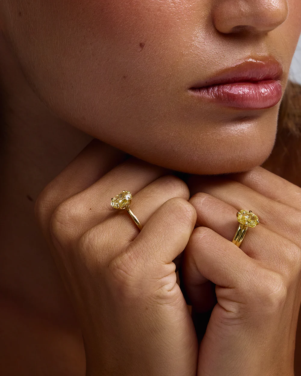 Grace 2.52ct Yellow Oval Diamond Engagement Ring - Image 13