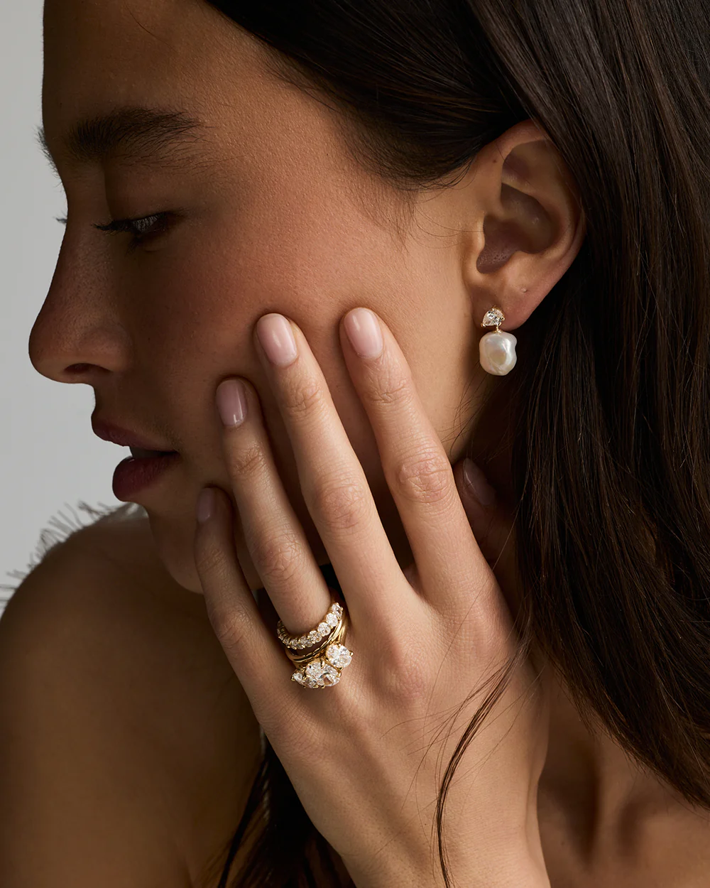 Melora Baroque Pearl Earrings - Image 4