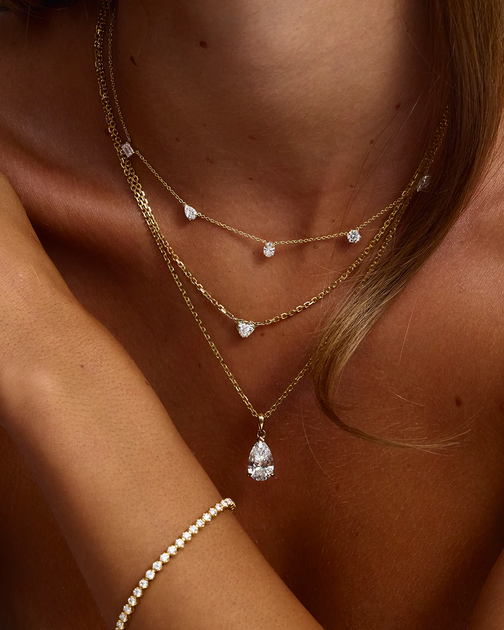 Multicut Diamond Charm Necklace - Image 12