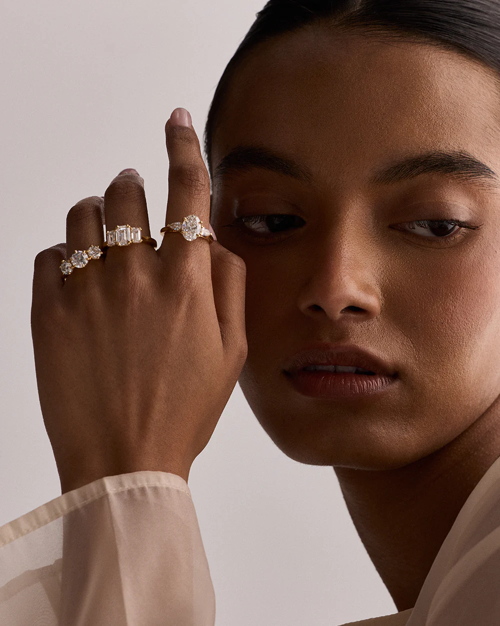 Portia 2ct Trilogy Engagement Ring - Image 4