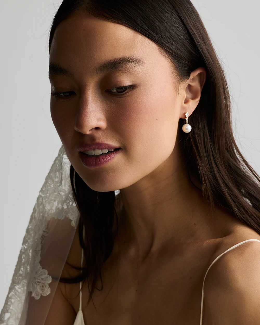 Renee Pearl Drop Earrings - Image 5