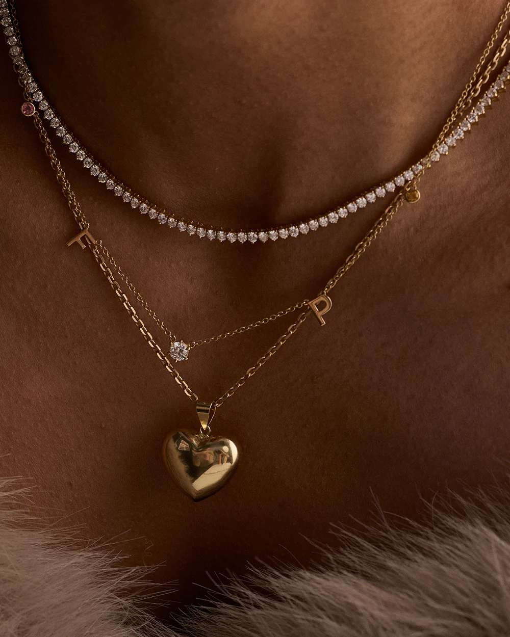 Three Claw Tennis Necklace - Image 12