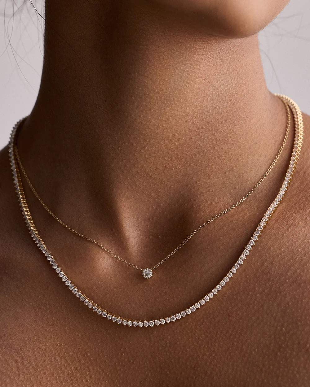 Three Claw Tennis Necklace - Image 7