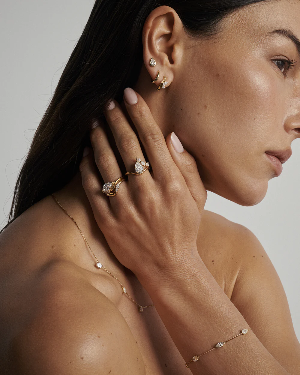 Yasmin 1.53ct Pear Diamond Ring - Image 4